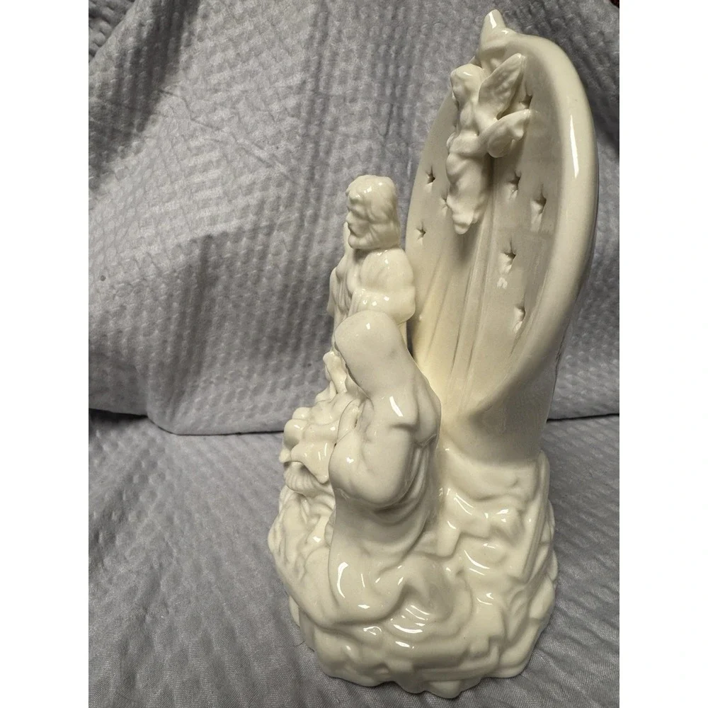 Vintage 2000 Ceramic Tea‎ Light Holder Nativity Scene